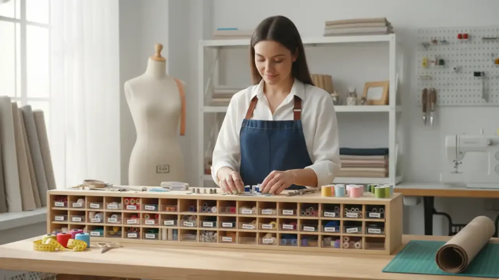 organizar el taller de costura