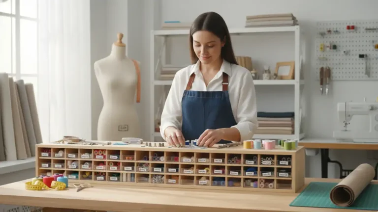 organizar el taller de costura